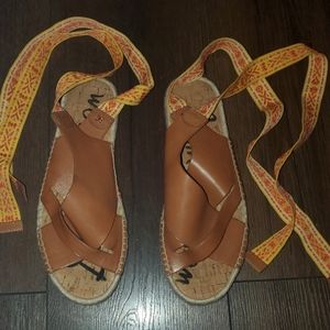 Sam Eldeman Wrap Sandals size 8